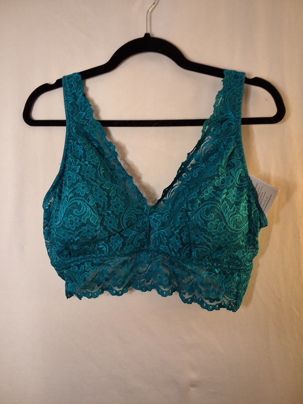 smart & sexy Teal Lace Longline Bralette
